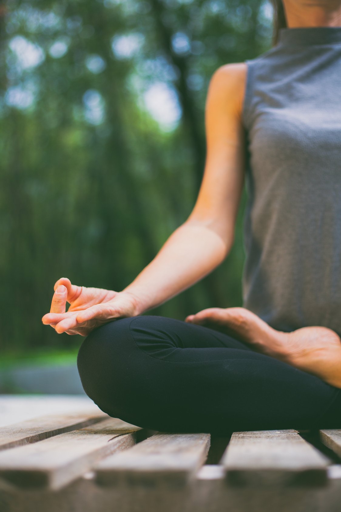 A Woman Meditating